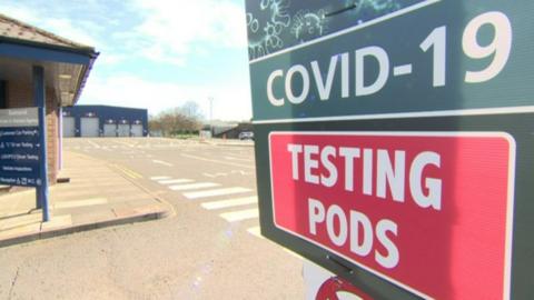 Covid-19 testing pods Kilkeel