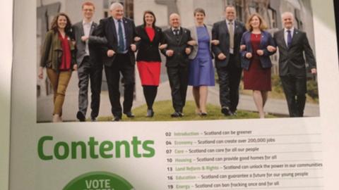 Scottish Green Party manifesto