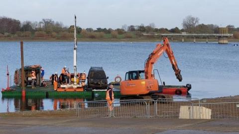 Suffolk Police have pulled three vehicles from Alton Water Reservoir