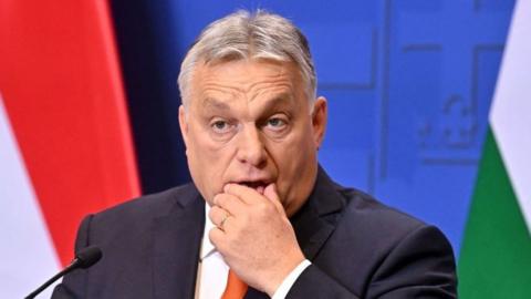 Image shows Viktor Orban