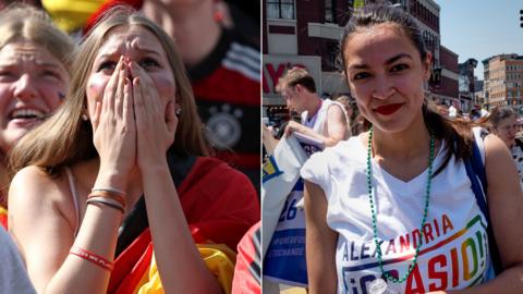 A Germany fan and Alexandria Ocasio-Cortez