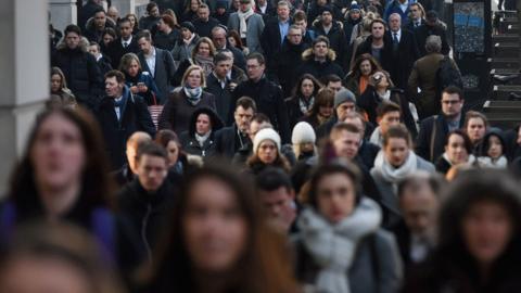 Crowd of people on street