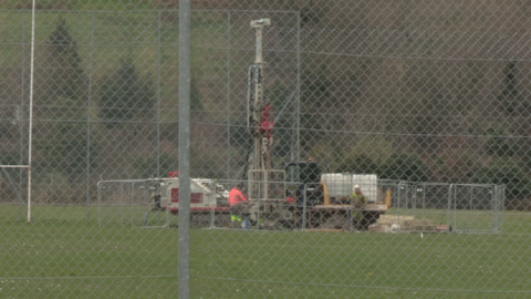 Bore hole drilling at Gerry Brown Park