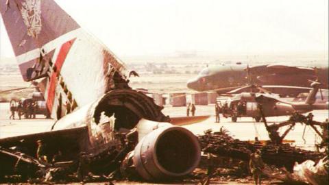 Flight BA149 destroyed on runway