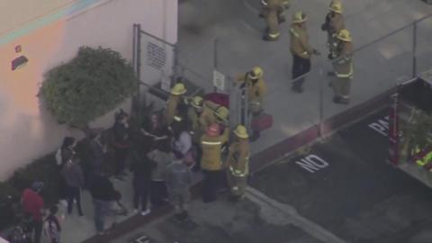 Emergency services at the Los Angeles school