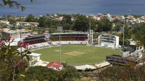 General view of Windsor Park Sports Stadium in Dominica