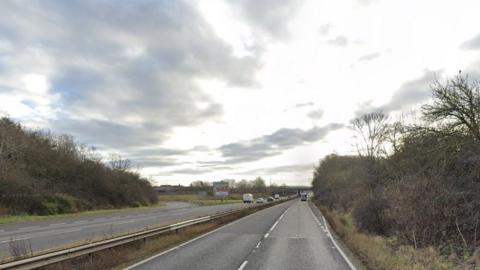 The A1 northbound carriageway was closed for hours following the crash