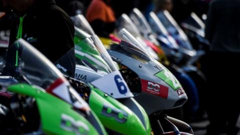 TT bikes lined up