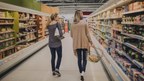 Women in supermarket