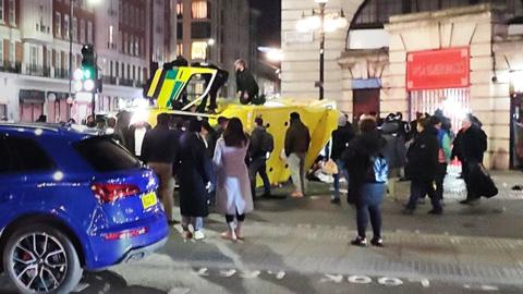 The crash on happened on Baker Street