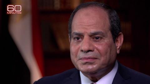 Abdul Fattah al-Sisi speaks to CBS