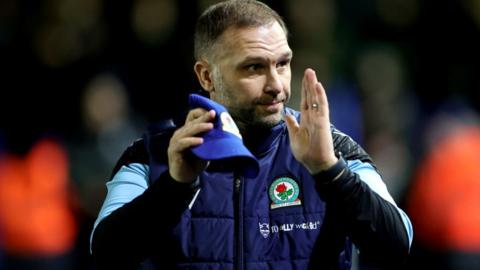 John Eustace acknowledged the Birmingham City fans on his first return to the club since being sacked