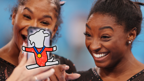 Simone biles Goat emoji