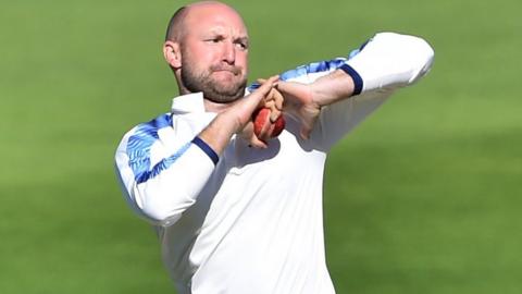 Yorkshire's Adam Lyth made the breakthrough for the Tykes with the wicket of fellow former England opening batsman Keaton Jennings to add to his earlier century