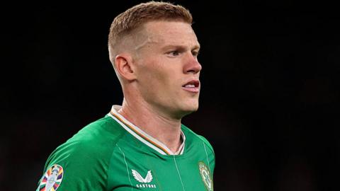 Republic midfielder James McClean playing in an international fixture