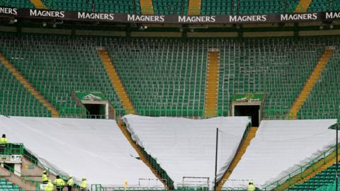 The Green Brigade section at Celtic Park