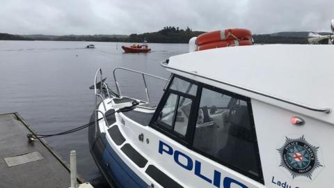 Police boat at Lough Erne