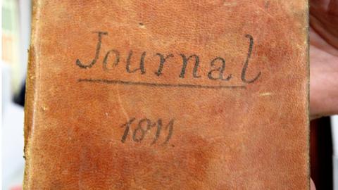 The journal's cover, reading 'journal 1611'