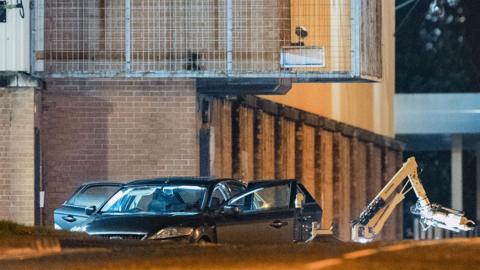 Hijacked car left outside Waterside Police Station