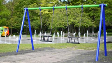 Playground swings