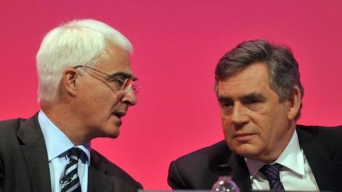 Alistair Darling and Gordon Brown