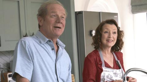 Peter Mullan and Lesley Manville