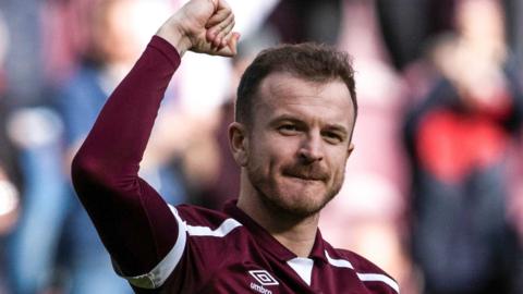 Hearts midfielder Andy Halliday