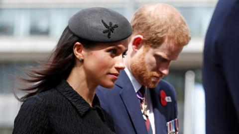 Prince Harry and Meghan Markle at Westminster Abbey