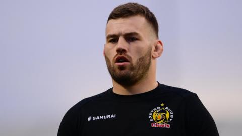 Luke Cowan-Dickie scored two tries on what was his final Exeter appearance against Northampton in January