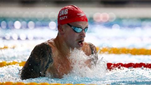 Adam Peaty was the only swimmer to reach the semi-finals with a time under one minute