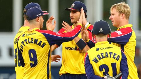 Essex players celebrate