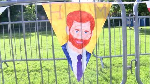 Prince Harry bunting