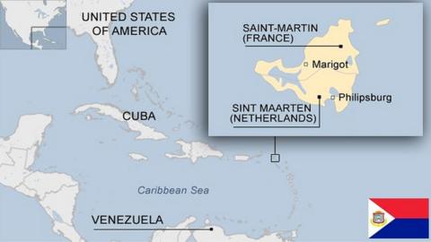 map of Sint Maarten