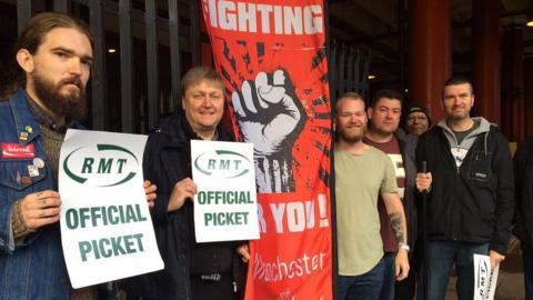 Picket line Piccadilly Station