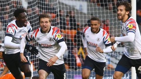 Luton celebrate