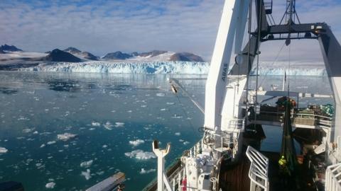 Boat in the arctic