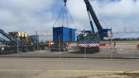 Specialist equipment on a crane