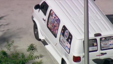 Van of suspect now in custody