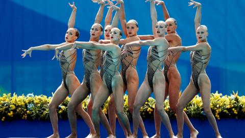 Russian synchronised swimming team