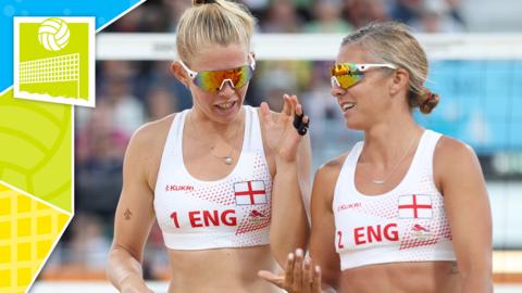 Daisy Mumby and Jessica Grimson of Team England