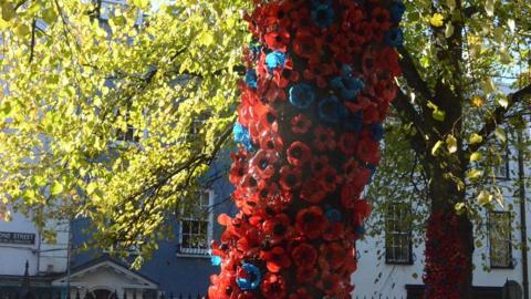 plastic poppies