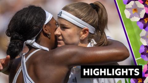 Coco Gauff and Karolina Muchova