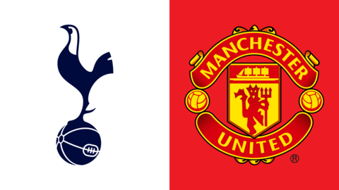 Tottenham vs Man Utd fixture graphic