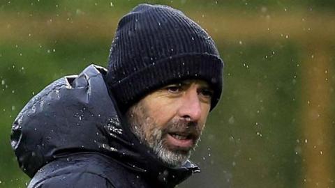 Tiernan Lynch watches the action in the Shamrock Park rain on Sunday