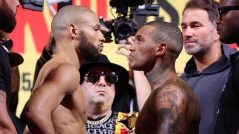 Chris Eubank Jr and Conor Benn face off