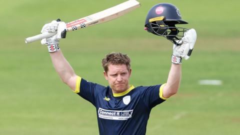 Ben Brown playing cricket for Hampshire