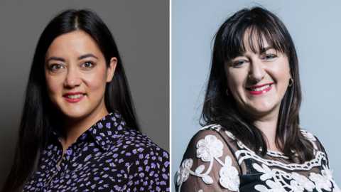 A composite image of Sarah Owen MP and Baroness Anderson of Stoke-on-Trent