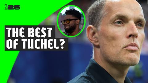 Micah Richards talks about Thomas Tuchel in the BBC studio