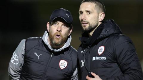 Darrell Clarke and Conor Hourihane