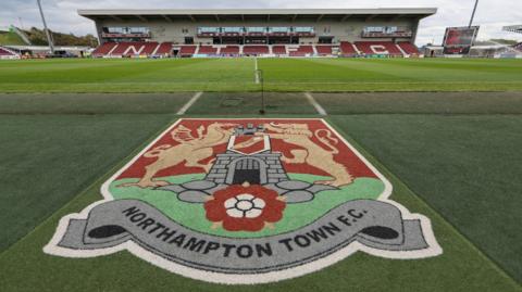Northampton Town logo at Sixfields
